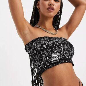 🚨 Last day Fri 🧳 NWOT Puma Off Beat Paisley Shirred Bandeau